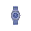 The September Collection Quartz Watch 30M Water Resistant 34Mm Blue Dial Bio-Based Material Case Silicone Strap Unisex Watches SS08N110