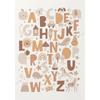 Boho Cartoon ABC Alphabet Animal Posters  Prints  Canvas Wall Art for Nursery Kids Room Home Decor  Educational Decor