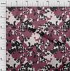 oneOone Cotton Flex Dark Magenta Fabric Abstracts Diy Clothing Quilting Fabric Print Fabric By Yard 40 Inch