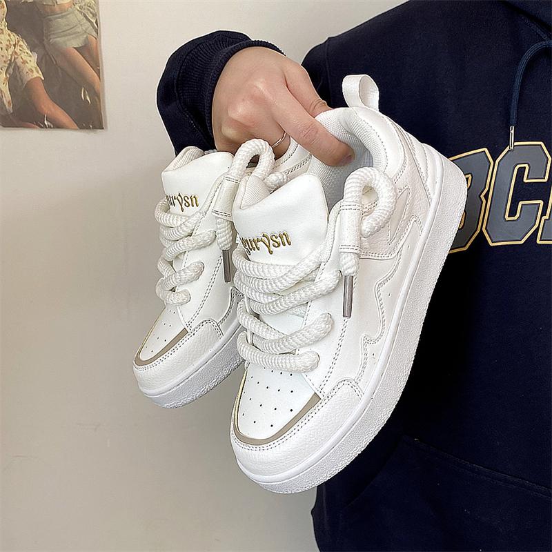 

Дизайн гонконгський стиль повсякденний новий хлібний тренд інс універсальний 2024 сенс кеди чоловіче взуття студенти чорний нішевий 44 білий