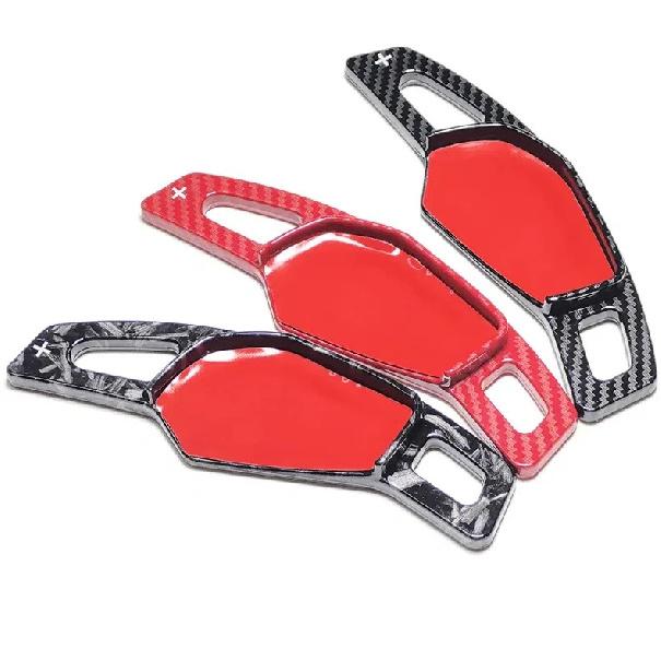 For Skoda Octavia A8 MK4 ENYAQ RS IV VRS Kodiaq Karoq 2020-2022 Car Steering Wheel Shift Paddle Extend Shifters Sticker DSG Gear