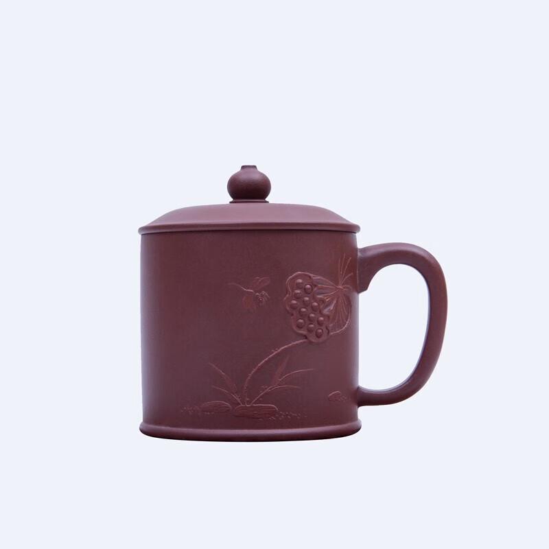 Handmade Yixing Zisha Lidded Lotus Teacup