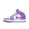 Air Jordan 1 Mid Grade School 'Purple Venom' (Unisex) Purple Venom / White Kids' Basketball Shoes DQ8423 511