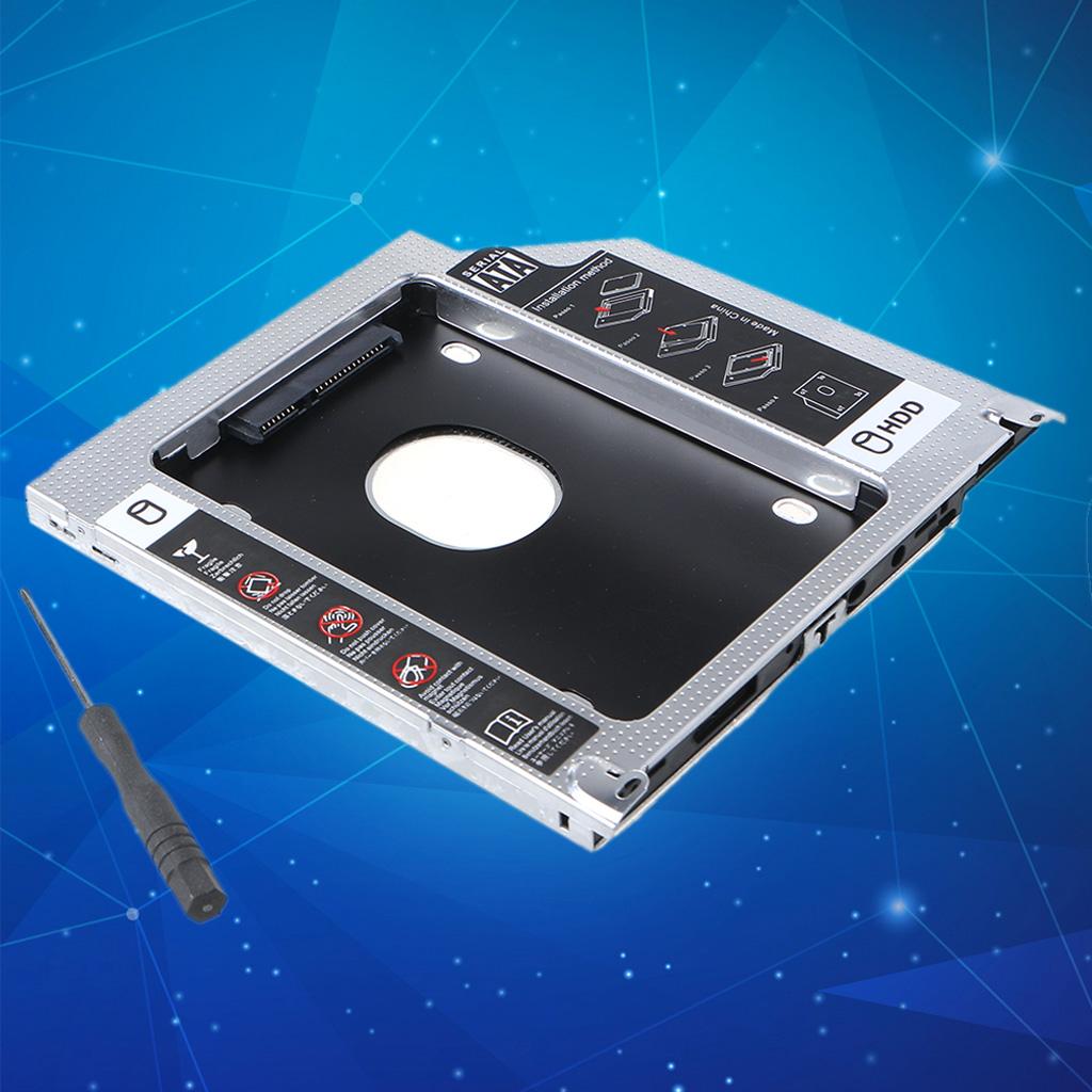 9.5mm Aluminum 2nd Second HDD Caddy SATA 3.0 for MacBook Pro A1278 A1286 A1297 SSD DVD Enclosure Adapter Hard Disk Drive