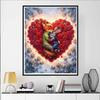 Disney Diamond Painting 5D Judy  Nick Embracing Rose Heart  Cartoon Movie Cross Stitch Embroidery Handmade Gift Home Decor