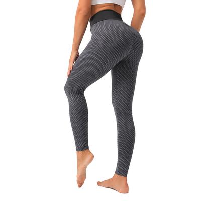 Women's Seamless High Waist Yoga Leggings, Breathable Anti-Cellulite Textured Tights for Gym & Fitness