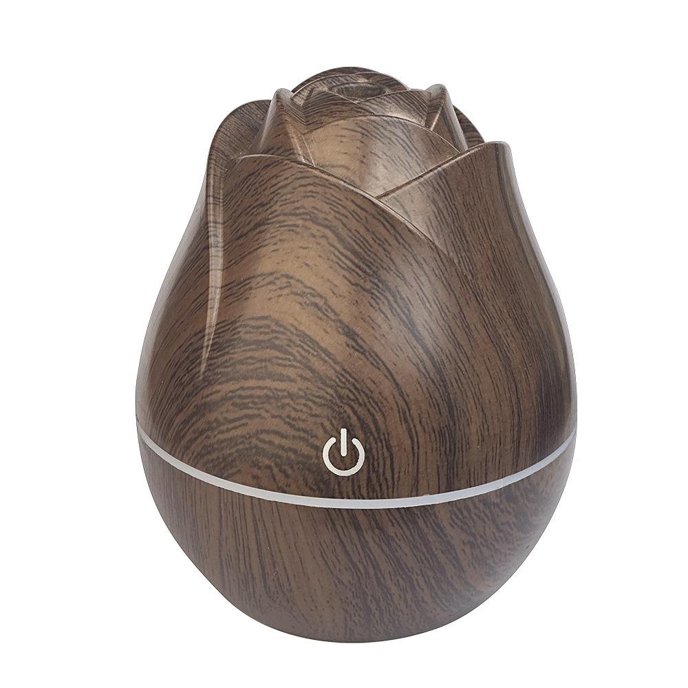 Rose wood grain humidifier USB car silent bedroom water replenishment colorful gradient light aromatherapy machine