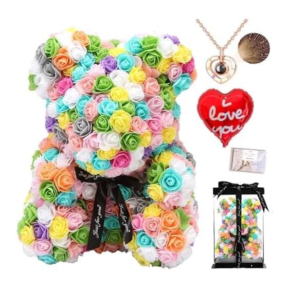 Rose Flower Rabbit Artificial Flower Rose Rabbit Interior Rose Bouquet Petals Fashionable Flowers That Will Not Wither Birthday Present Handmade