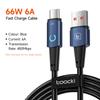 Toocki 6A USB Type C Cable For Huawei P40 30 SCP Fast Charging Micro USB C Cable For Samsung Xiaomi Poco Oneplus Data Cord