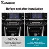 Carbon Fiber Style AC Switch Frame Sticker for Honda Accord 2013-2017 LHD Interior Trim