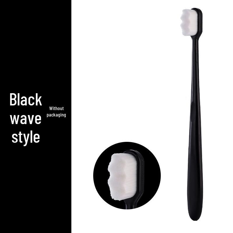 Ultra-Nano Soft Bristle Bamboo Charcoal Toothbrush with 10,000 Ultra-Fine Bristles and Gum Protection Tube