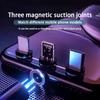 3A LED magnetinis USB kabelis Greitas iPhone įkrovimas C tipo kabelis Magnetinis įkroviklis duomenų įkrovimas Micro USB kabelis Mobiliojo telefono laidas USB laidas