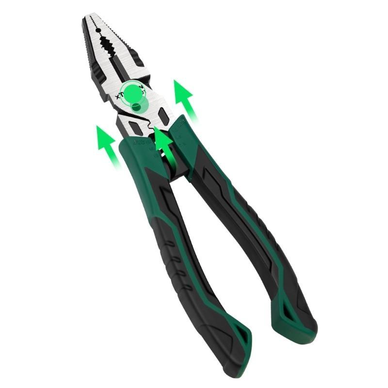 Multifunktionale 8-Zoll-Handzange Abisolierzange Crimpzange Bolzenschneider für Kabelbearbeitung und Haushaltsreparaturen