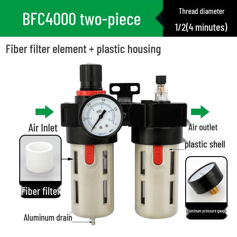 AFC2000 Luftdruckregelventil mit Öl-Wasser-Abscheider und AFR Druckminderfilter
