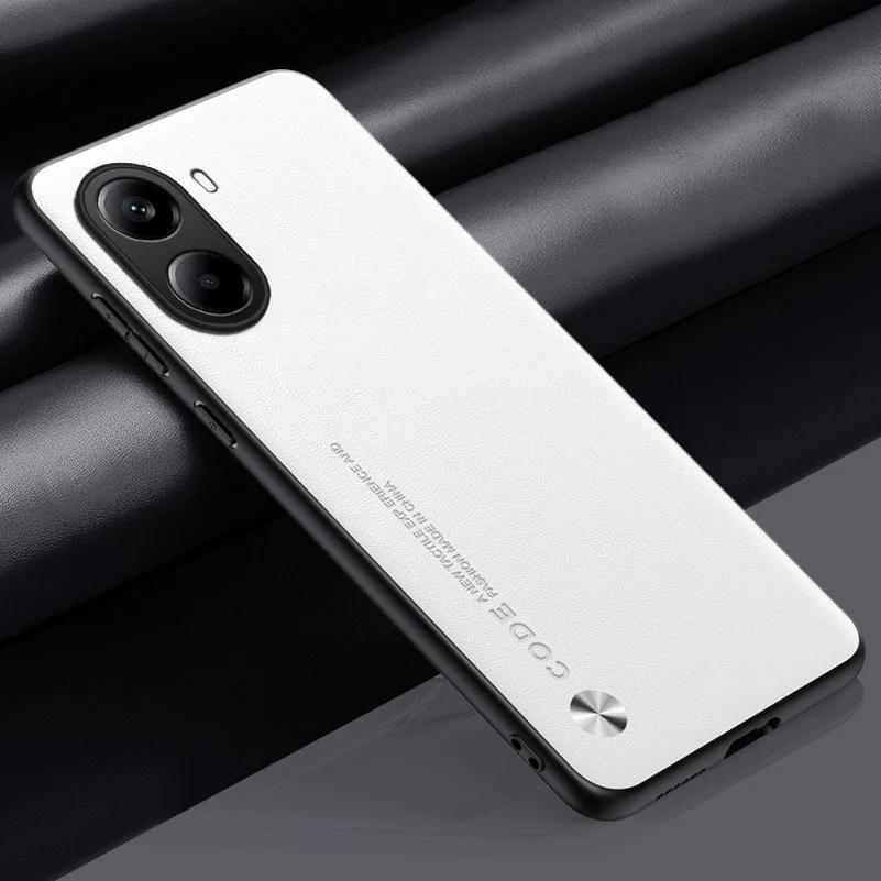 Busine Sle Leather Metal Car Magnetic Holder Phone Case for POCO X7 F6 X6 F5 X5 Pro Pro M6 4G C75 C65 Skin Feel Protect Cover