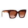 Burberry Large Square Frame Colour Block Acetate Irregular Sunglasses Women's Tortoiseshell Colour