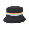 Adult Men High Quality Fisherman Custom Logo Bucket Hat With Rainbow Strip