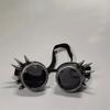 1pc Neue Schweißen Runde Goggle Steampunk Cyber ​​Goth Sonnenbrille Niet Spiked Brille Cosplay Antike Viktorianischen Brillen
