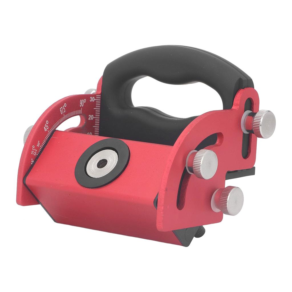 Taschenlochbohrlehren-Set Holzbearbeitung Schrägloch-Locator Aluminiumlegierung 0 bis 90 Grad Einstellbare Dübellehre