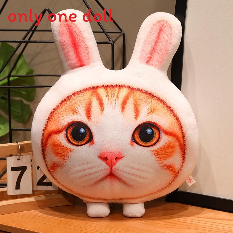 Cat Fan Cute 3d Plush Cat Pillow Soft Sofa Cushion Gift For Girls