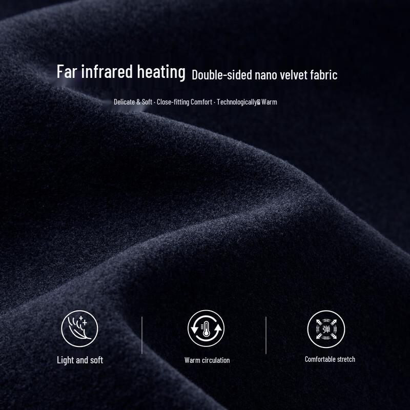 Shanshan Men's Thermal Brushed Fleece Polo T-Shirt