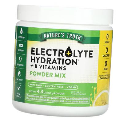 Electrolyte Complex, Electrolyte Hydration + B Vitamins, Nature's Truth 121g Lemon (36509058)