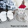 8-piece set of handcrafted unfinished wooden Santa Claus figurines with perfect graffiti-style painting and decoration