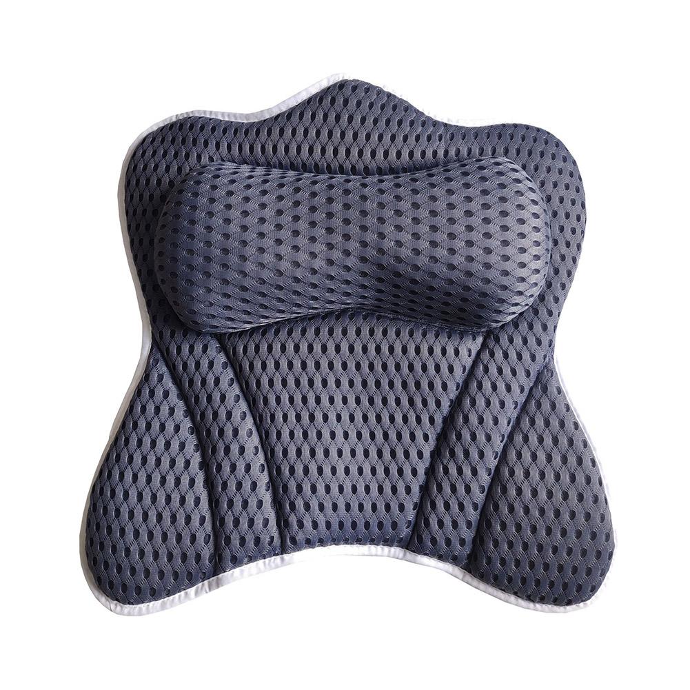 4D SPA Bath Pillow Bathtub Head Rest Pillow With 6 Powerful Accesso Breathable Ergonomically Cu Q6J6