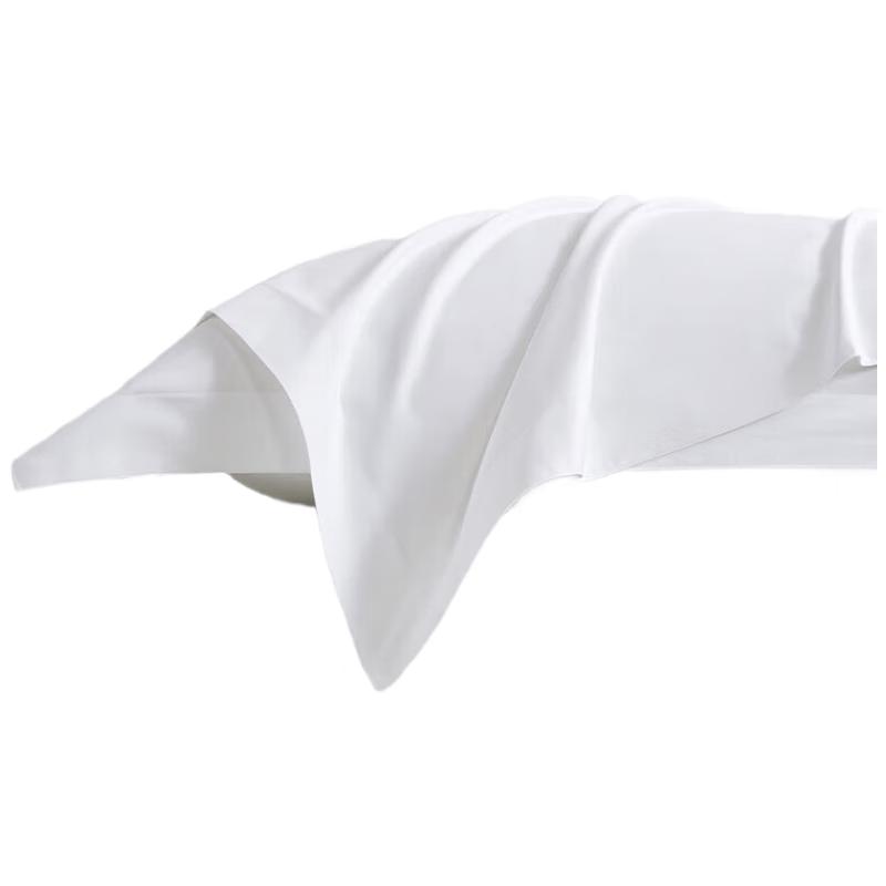 ZiiU 100% Cotton Hotel Pillowcases, 60TC, White, 48x74cm Pair Pair 48x74cm