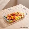 ZISIZ Heat-Resistant Borosilicate Glass Baking Dish Set (2-Piece, 2.2L Rectangular)