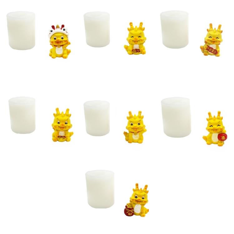 Cartoon Zodiac Dragon Shaped Silicone Mold Fondant Chocolate Mould DIY Cake Dessert Mould Home Baking DIY Supplies