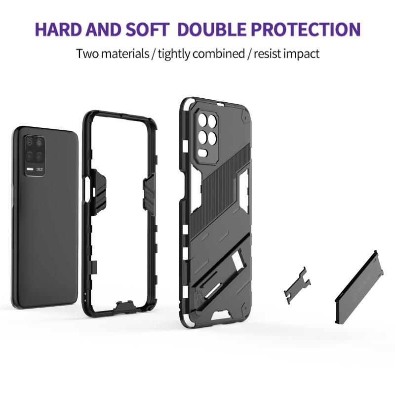 For OPPO Realme 8i 8 Pro 4G Realme 8 5G Armor Shockproof Phone Case Back Cover Magnetic Kickstand Anti-Fall Protect Coque Cases