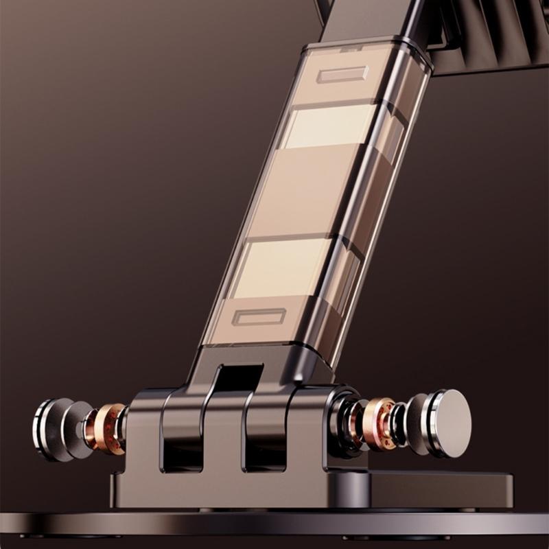Tabletop Phone Stand Angle Height Adjustable Rotating Cellphone Cradle Desk Tablet Holder Mount Foldable for Video