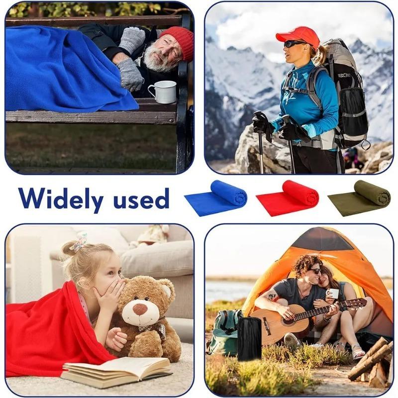 Fleece spací pytel Přenosné ultralehké cestovní prostěradla Polar pro dospělé Outdoor Camping Stan Bed Teplá vložka do spacího pytle