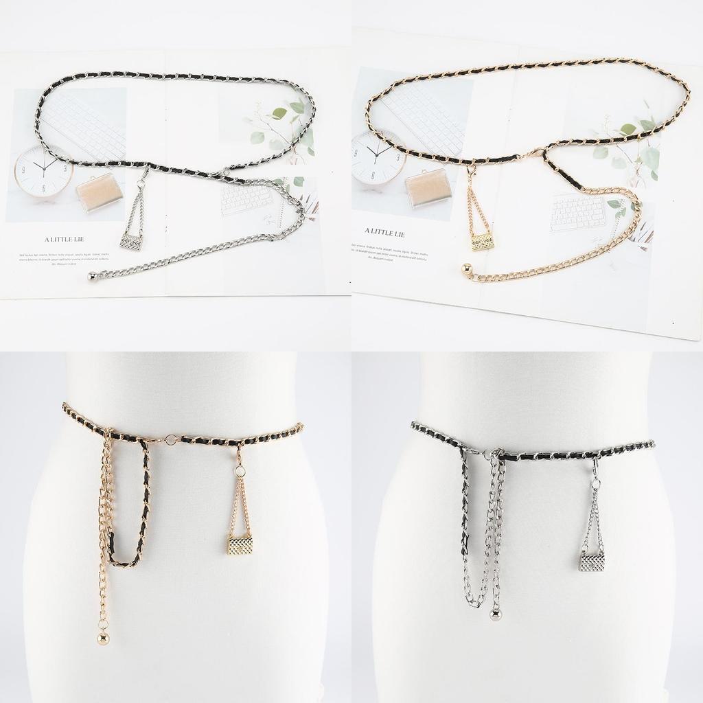 Womens Metal Waist Belt Chain For Dresses Sweaters Suit Body Accessory Summer Winter