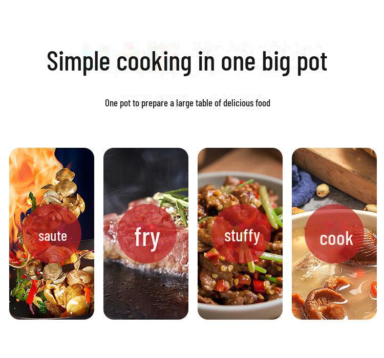 Luchuan Old-Fashioned Round & Flat Bottom Cast Iron Non-Stick Frying Pan for Gas Stoves