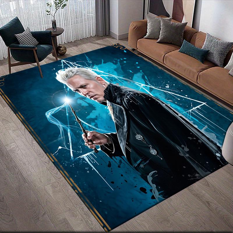 

Fantastic Beasts Anti-Slip Floor Mat, Rectangular Carpet for Magical Theme Home Decor 60x90cm