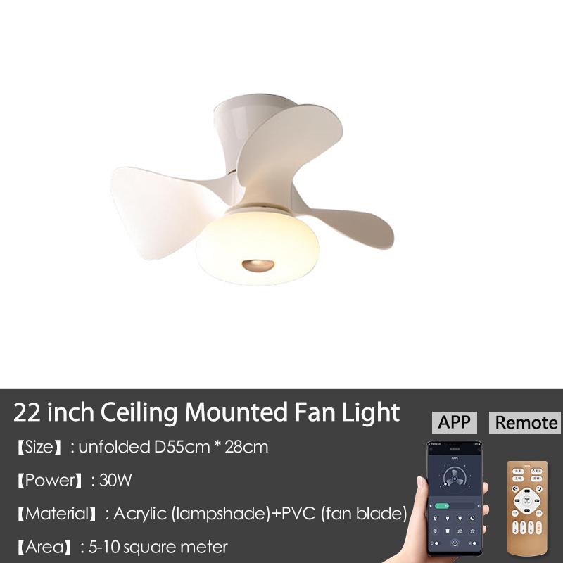 

MARPOU Современный потолочный светильник-вентилятор со светодиодной подсветкой 30 Вт Потолочный вентилятор с пультом дистанционного управления Трехцветная цветовая температура Домашний вентилятор 110 В 220 В