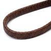 1 Yard Echte Leder Geflochtene Schnur 10/12mm Vintage Flache Schnüre Für DIY Heimdekoration Kleidung Schmuck Zubehör