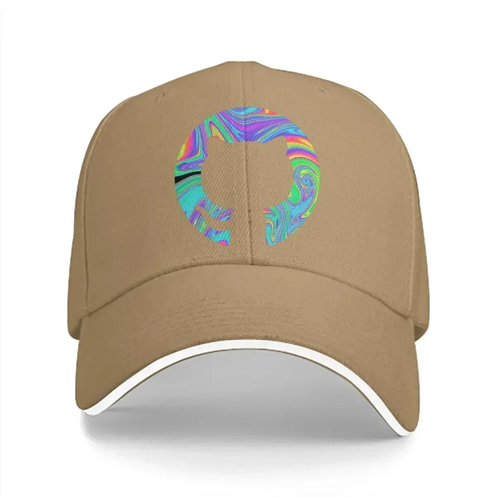 Psychedelic Github Baseball Cap Unisex Hats Visor Protection Snapback Gifts Caps
