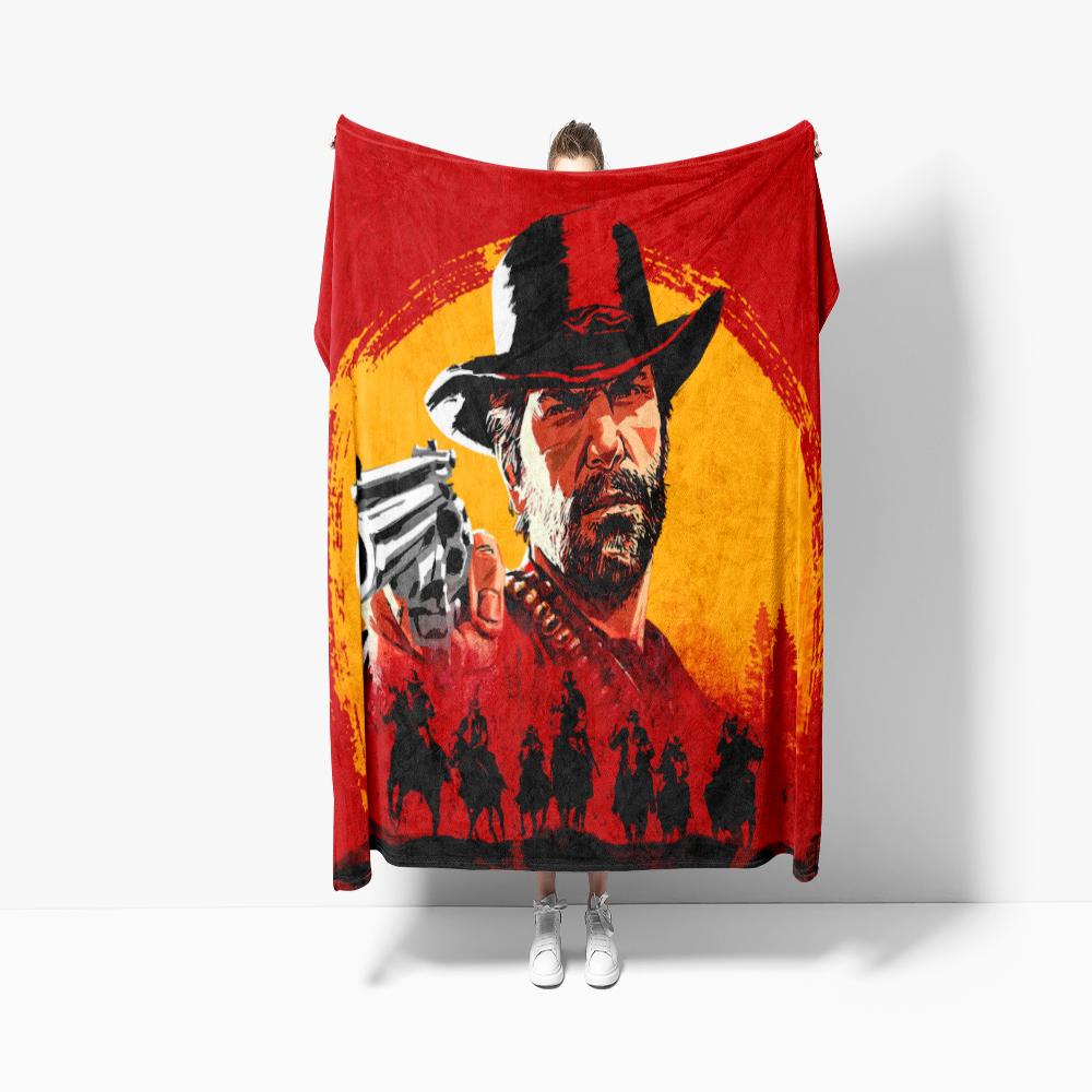 Adventure Games R-Red HD Print Blanket, For Sofa Travel Hiking Picni Bed Beding Flannel Blanket And Birthday Gift