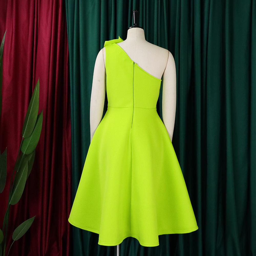 Sexy High Waist Pleated Off Shoulder Evening Dress for Plus Size Women Summer Party Gown