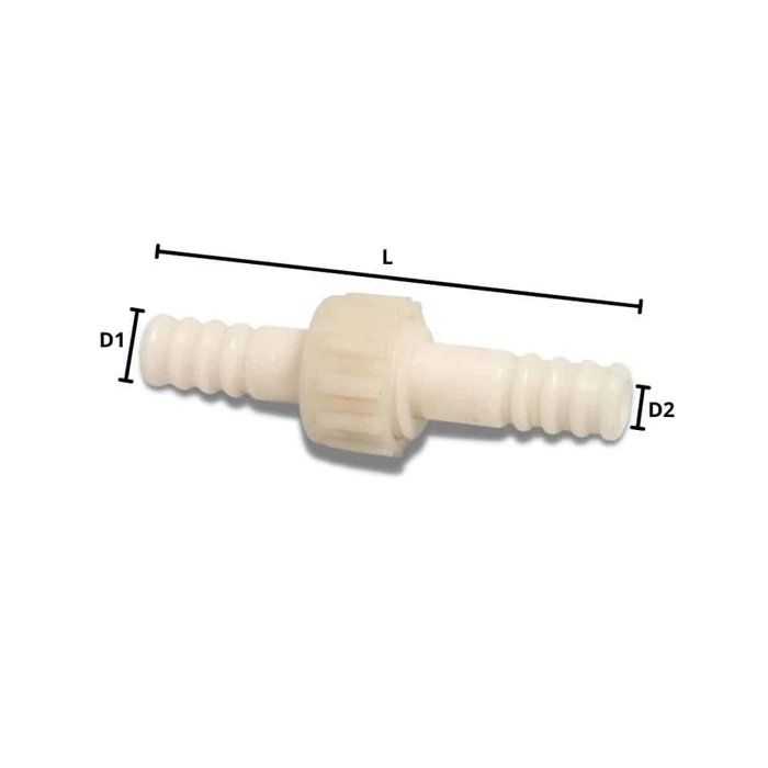 Raccord de tuyau en plastique 3/3 raccord embout 16 mm