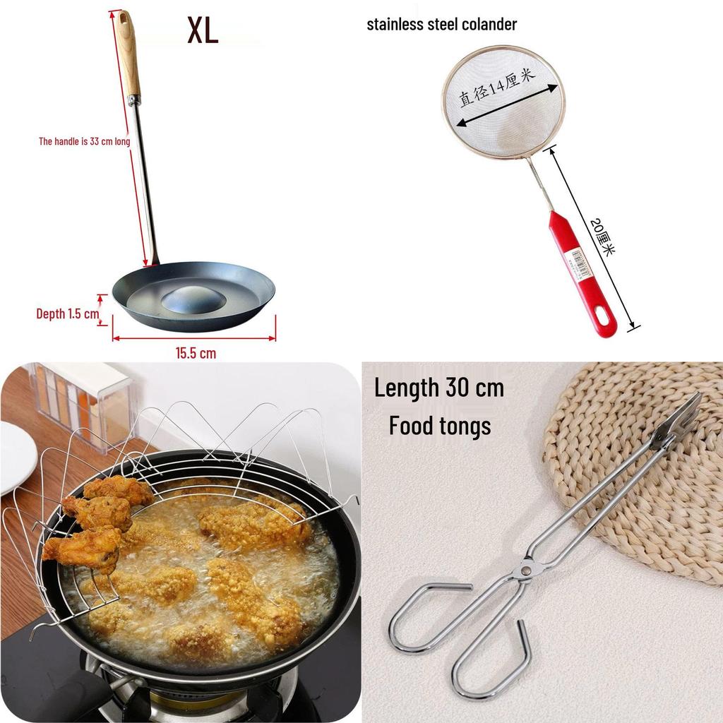 Commercial-Grade Large Fried Noodle Nest Ladle Mold