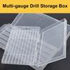 1Pcs Clear Tool Parts Storage Case Plastic Hardware Tool Box  For Twist Drill Tap Accessories