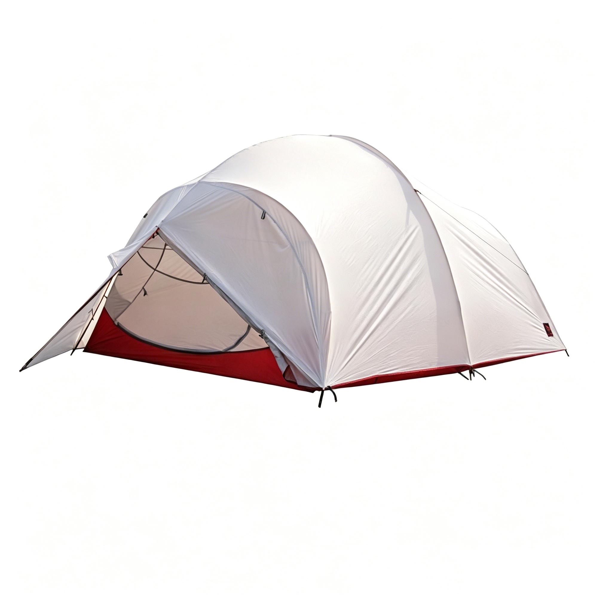 Camping Double-wall High 8000mm Waterproof Quality Tent Aluminum Poles Vent Window 360T Nylon Double Zipper Hook Storage Bag L70+240+70   W210  H130CM