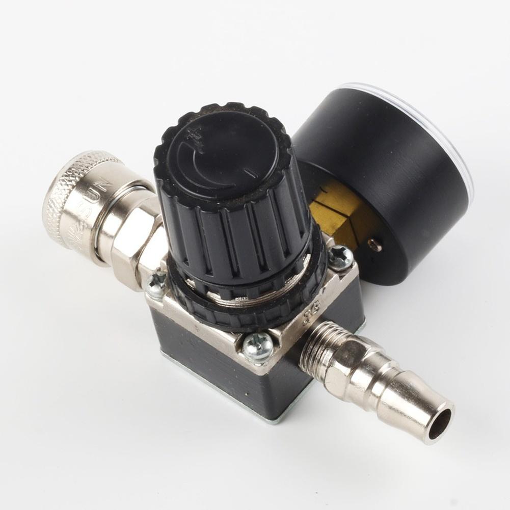 1 Stück Quadratisches Druckregelventil mit Schnellkupplung für Kompressor Pneumatische Werkzeuge Zubehör