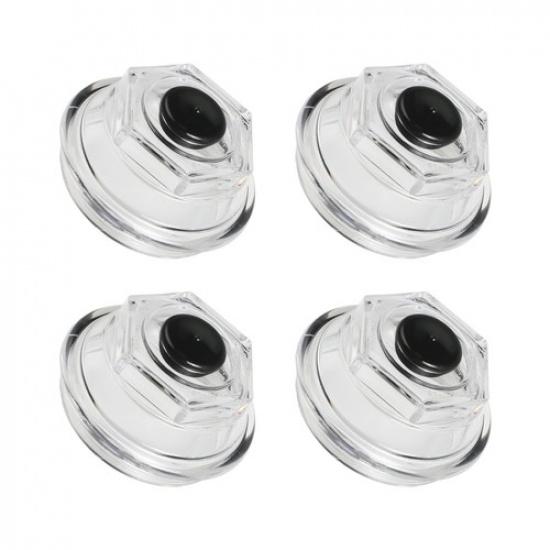 4x 3.5" 12 Thread Trailer Axle Oil Bath Dust Caps for Dexter 9K 10K 8-415 8-430