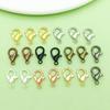 Breloques assorties en alliage multicolore à fermoir mousqueton pour bijoux DIY