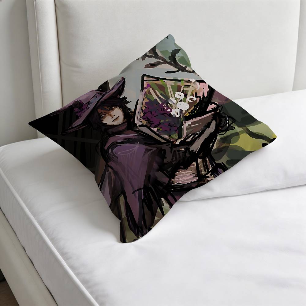 AAzure Time FForsaken Cute Decorative Square Pillow Cover Soft Comfortable Pillow Case Sofa Bed Home Decoration